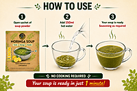 Instant Mix Moringa Soup Powder - Lemon