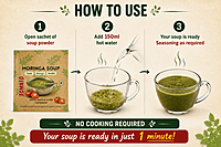 Instant Mix Moringa Soup Powder - Tomato