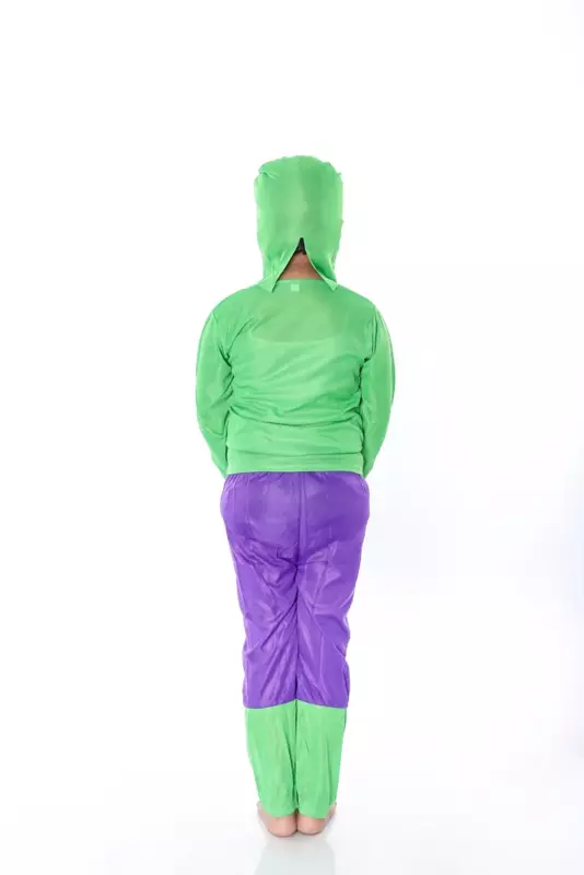 Green Hulk Fancy Dress Costume For Kids