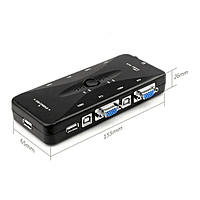 I-TEK KVM-4UK Manual USB 2.0 KVM Switch – 4-Port | Control Multiple PCs with One Set of Peripherals