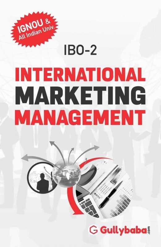 IGNOU IBO-02 - International Marketing Management, Latest Help Book Edition