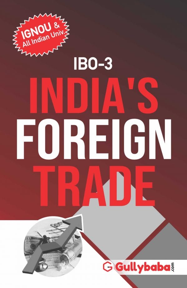 IGNOU IBO-03 - India's Foreign Trade, Latest Help Book Edition