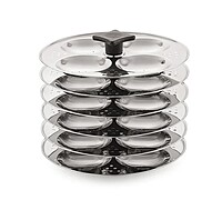 Sonu Stainless Steel Idly Cooker with Micro Holes, Triply Base, Induction Compatible