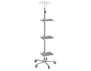 Gita Steel Furniture ICU Monitor Cum Infusion Pump Stand (G-600)