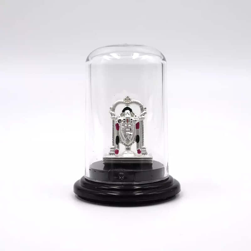 999 Pure Silver Lord Tirupati Balaji Statue for Pooja, Gift, and Car Dashboard (IDOL0002)