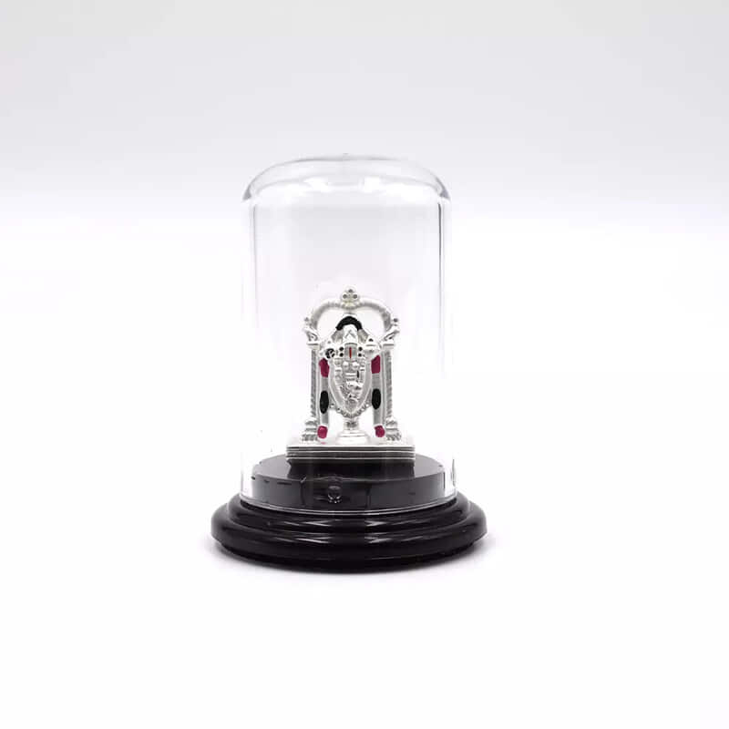 999 Pure Silver Lord Tirupati Balaji Statue for Pooja, Gift, and Car Dashboard (IDOL0002)