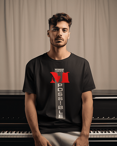 I AM POSSIBLE Black Oversized Tshirt