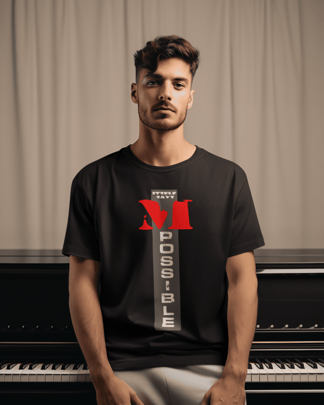 I AM POSSIBLE Black Oversized Tshirt