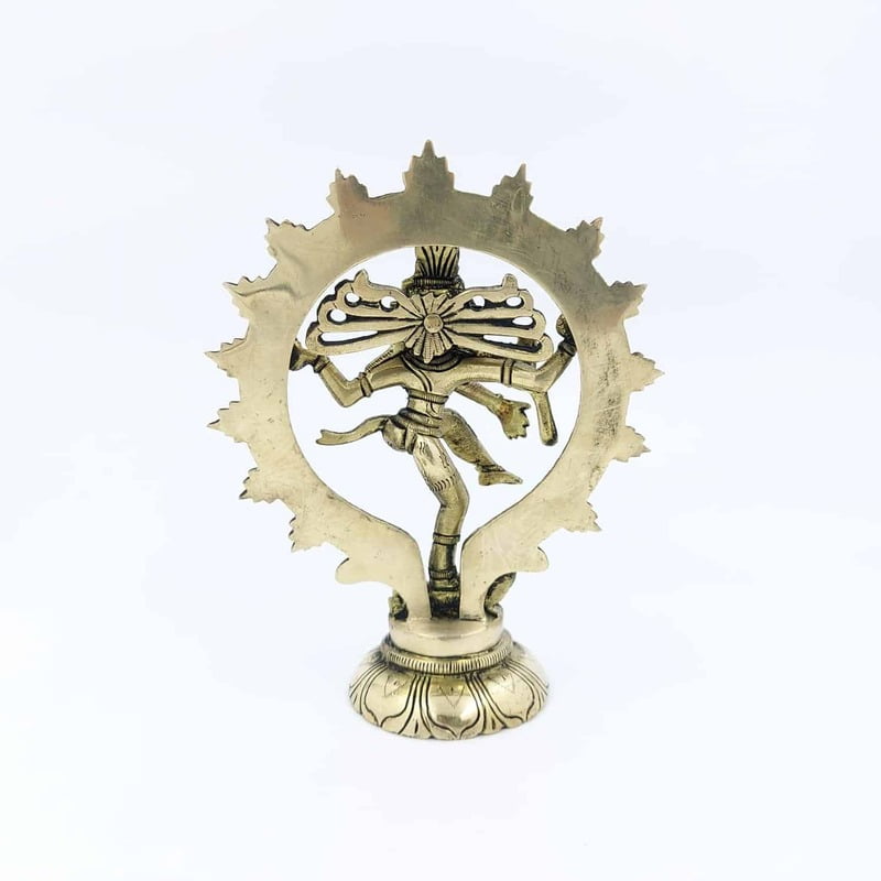 Brass Nataraja - 6.5 inch Height | Divine Cosmic Dance