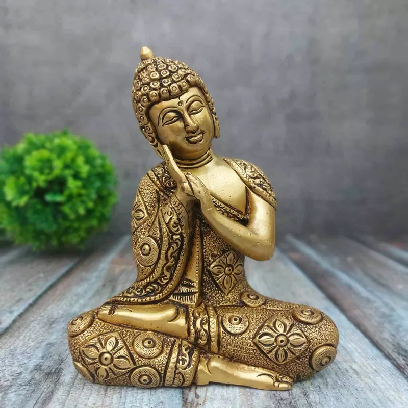 Brass Buddha - 6 inch Height | Enlightened Spiritual Master
