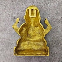 Brass Ganesha Wall Hanging - 6 inch Height | Auspicious Brass Wall Decor with Lord Ganesha