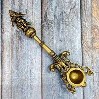 Brass Garuda Aarti Spoon - 10.6 inch Height | Symbol of Strength