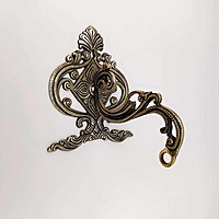 Brass Wall Hanging Bracket - 7 inch Height | Stylish Brass Wall Hanging Bracket for Decor Items