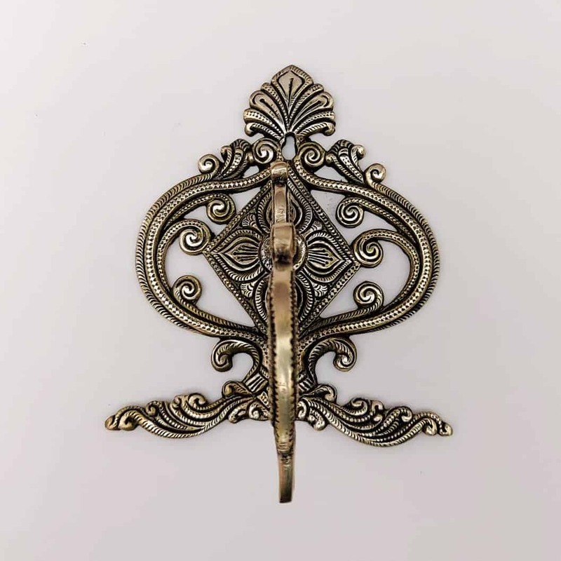 Brass Wall Hanging Bracket - 7 inch Height | Stylish Brass Wall Hanging Bracket for Decor Items