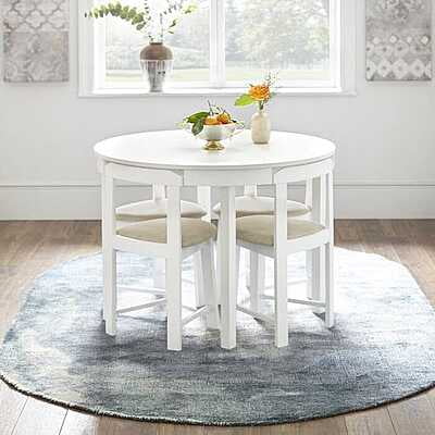 Vikinterio Space Saving Round Shape 4 seater dining table se Vikinterio Space Saving Round Shape 4 seater dining table se