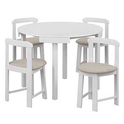 Vikinterio Space Saving Round Shape 4 seater dining table se Vikinterio Space Saving Round Shape 4 seater dining table se