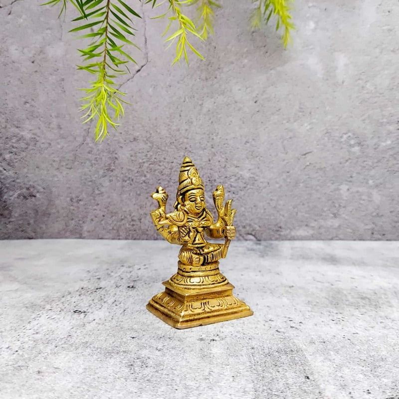 Brass Lalitha Devi / Rajarajeshwari Devi 3.3 Inch Height