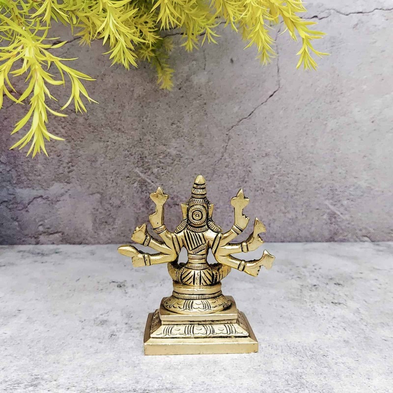 Brass Varaha Swamy Idol / Varahi Statue - 4 inch Height | Divine Brass Varaha Swamy Idol / Varahi Statue - Buy Online