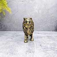 Brass Lion Statue - 4.5 inch Height | Decorative Brass Lion Statue for Home Decor - Premium Quality