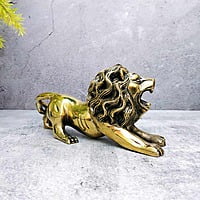 Brass Lion Statue 3.7 inch Height