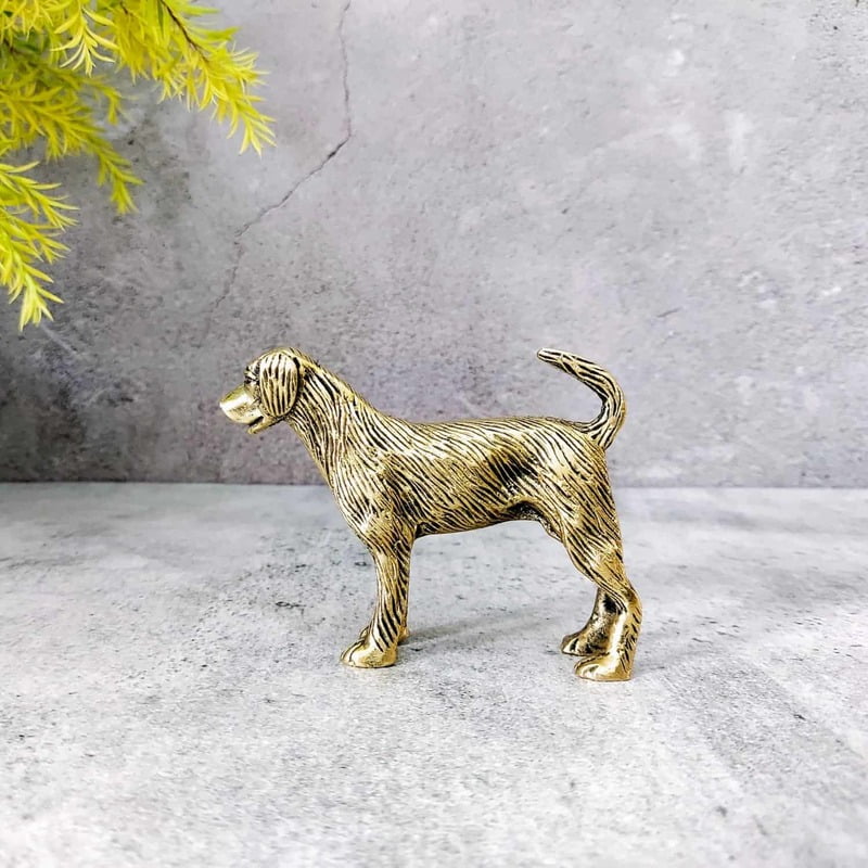 Brass Dog Figurine 3 in Height