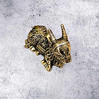 Brass Nandi - 4 inch Height | Sacred Brass Nandi Idol for Worship - Premium Quality