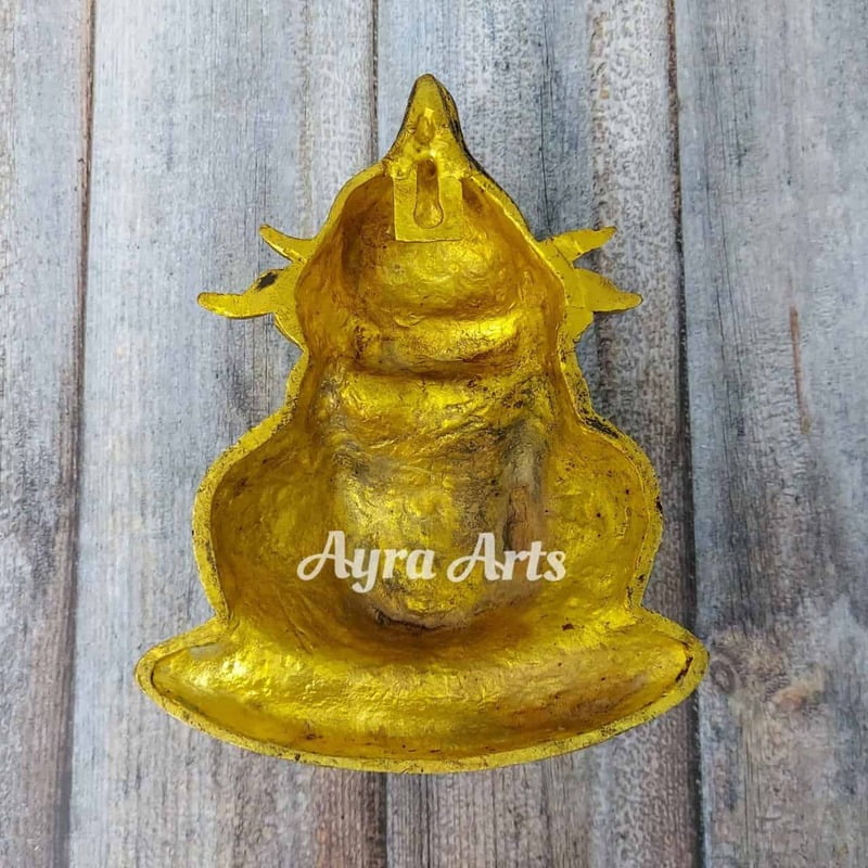 Brass Kalash with Coconut - Wall Hanging - 7.5 inch Height | Traditional Charm