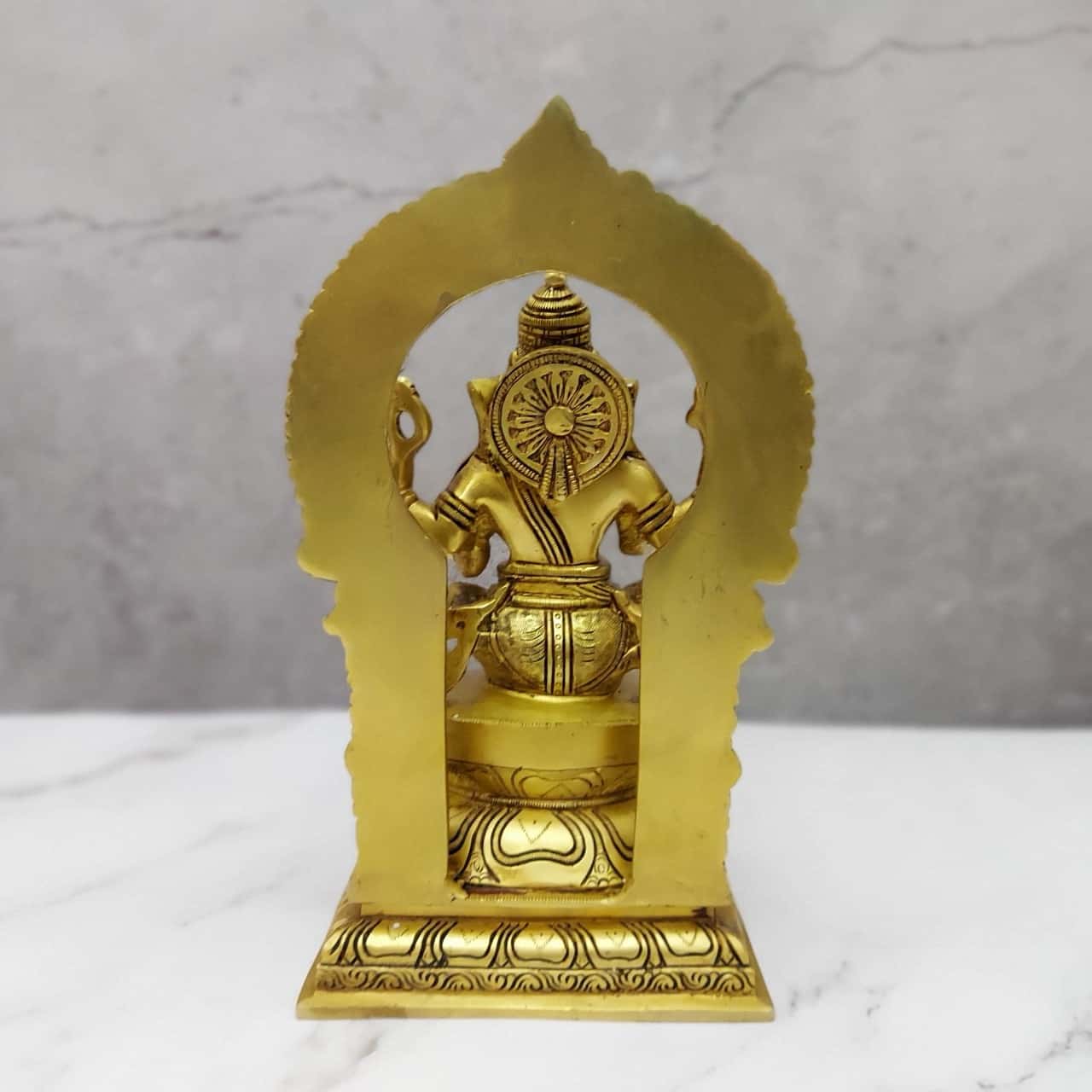 Brass Super Fine Lakshmi Saraswati Ganesha Set - 10.7 inch Height | Divine Trinity