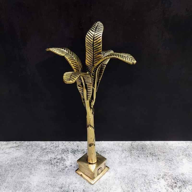 Brass Banana Tree - 9 inch Height | Symbol of Fertility and Prosperity