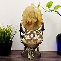 Brass Lakshmi Diya - 11 inch Height | Divine Brass Lakshmi Diya for Auspicious Illumination