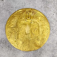 Brass Ram Darbar Wall Hanging Plate - 7.5 inch Height | Traditional Brass Wall Plate with Ram Darbar Design