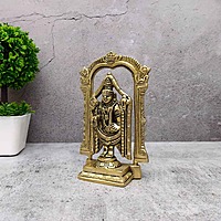 Brass Tirupati Balaji / Venkateshwara Idol - 6.5 inch Height | Brass Idol of Tirupati Balaji/Venkateshwara for Divine Worship
