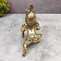 Brass Laddu Gopal / Bala Gopal Idol - 7.5 inch Height | Charming Brass Idol of Laddu Gopal/Bala Gopal for Devotional Adornment