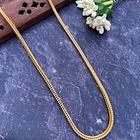 Beautiful 24Inch Gold Flat Snake Type Chain