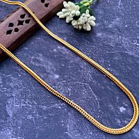 Beautiful 24Inch Gold Flat Snake Type Chain