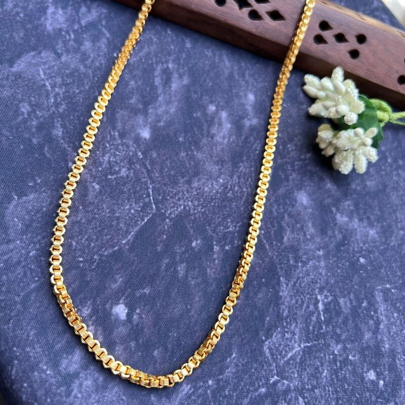 1 Gram Gold Thali Chain 24 Inches