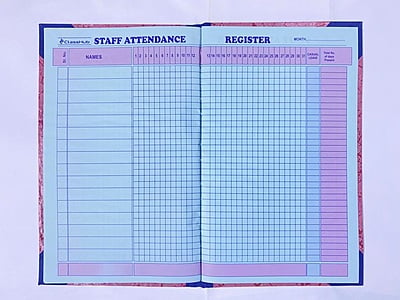 Staff Attendance Register