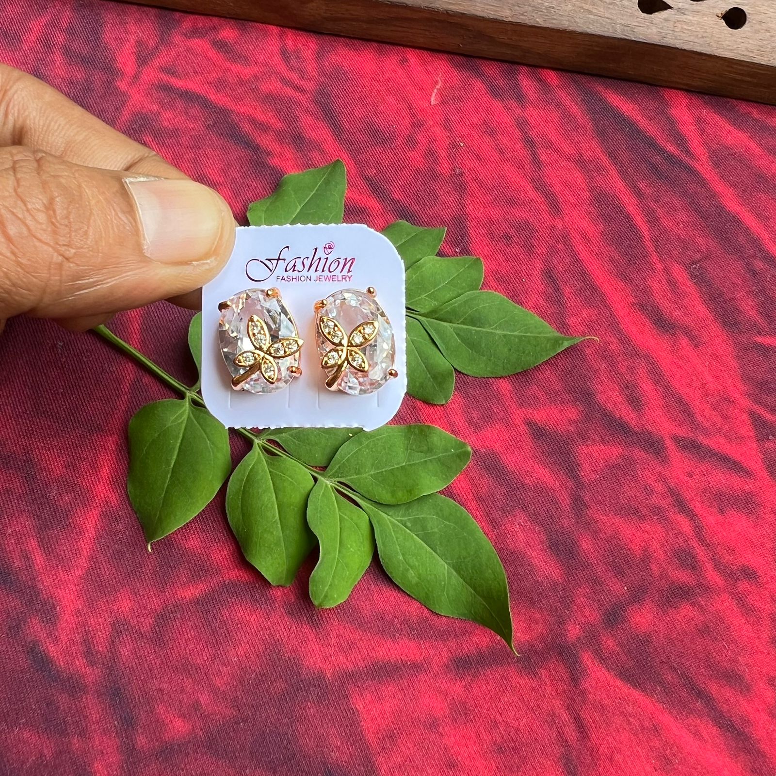 Diamond Stone Fancy Earing