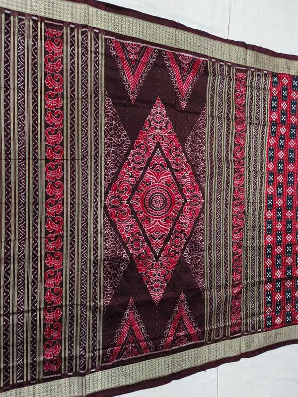 21 KUTHI SAKTA SAREE[-RED-BLACK