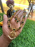 Lakshmi with Stone Desgin Neckpiece