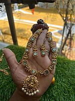 Lakshmi with Stone Desgin Neckpiece