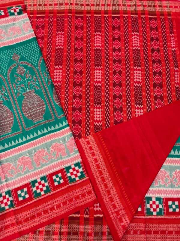 SEA GREEN KALASH BANDHA SAREE