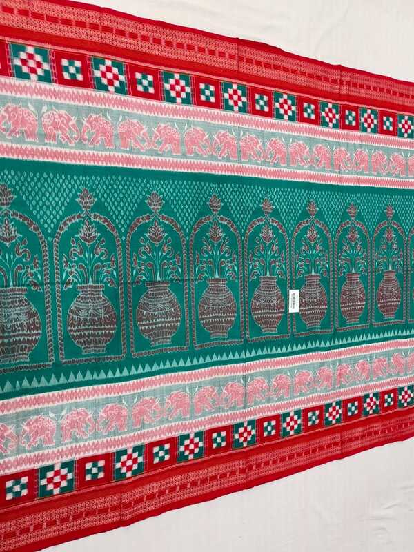 SEA GREEN KALASH BANDHA SAREE