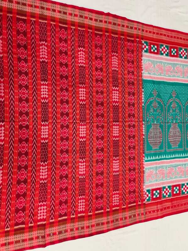 SEA GREEN KALASH BANDHA SAREE