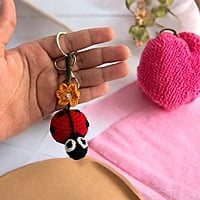 Crochet Ladybug Keychain