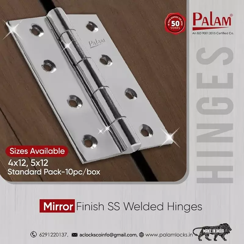 Palam SS Hinges Mirror Finish