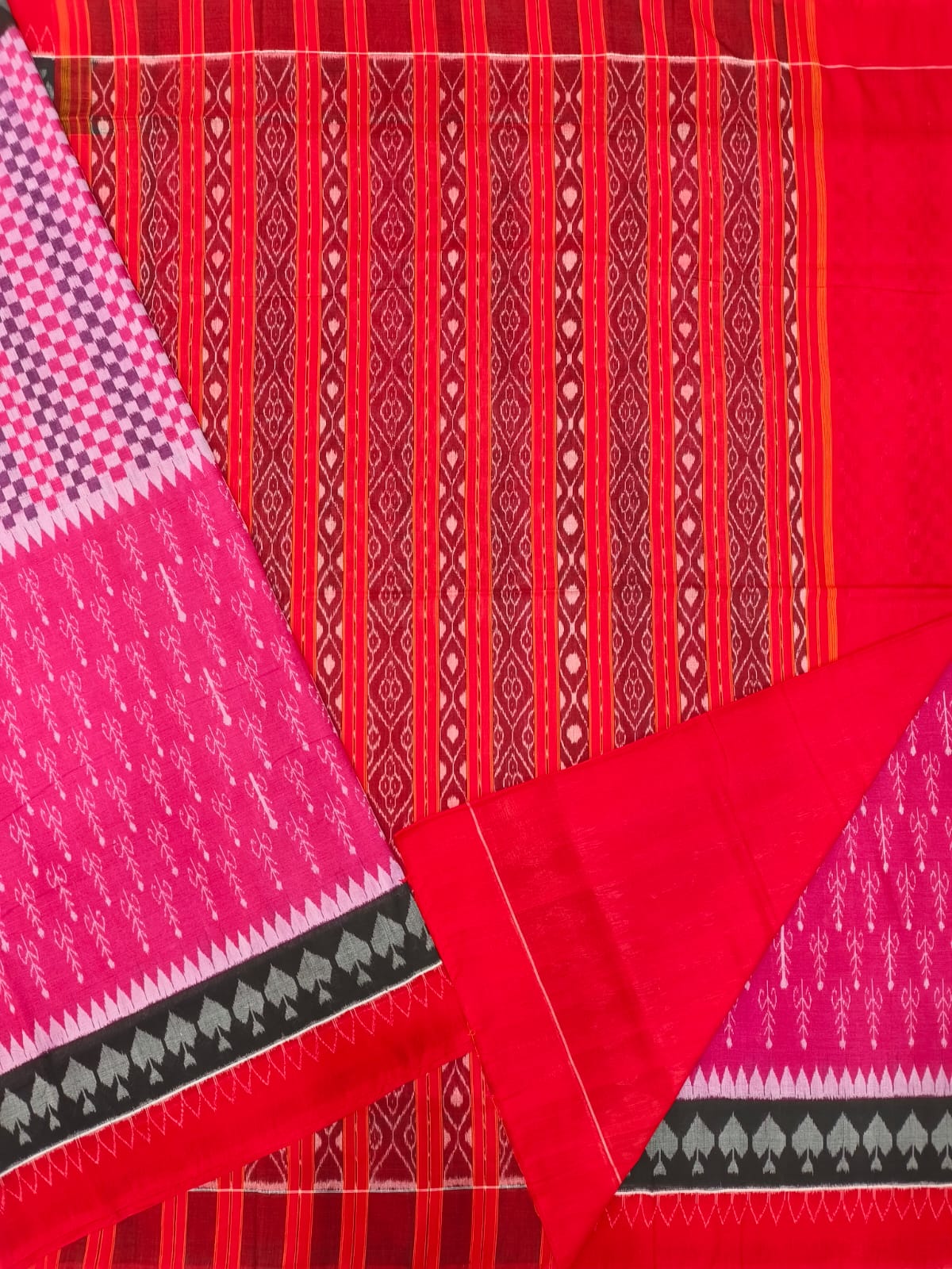 HALF HALF BANDHA SAREE