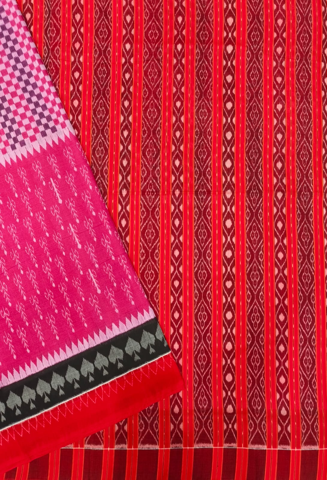 HALF HALF BANDHA SAREE