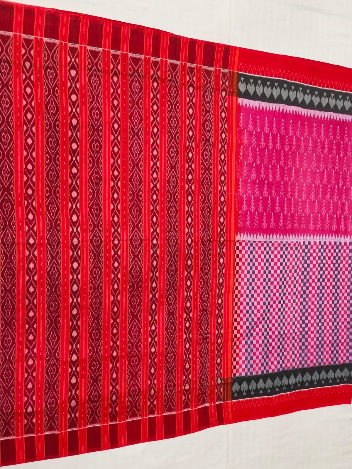 HALF HALF BANDHA SAREE