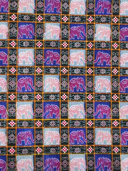 HAATHI SAKTA FABRIC-BLUE